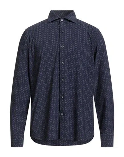 Ghirardelli Next Man Shirt Midnight Blue Size 17 ½ Polyamide, Elastane