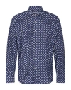 Ghirardelli Next Man Shirt Midnight Blue Size 17 ½ Polyester, Elastane In Blue