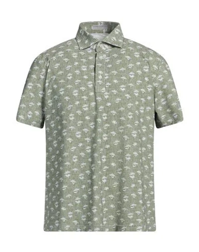 Ghirardelli Next Man Shirt Military Green Size Xl Polyamide, Elastane