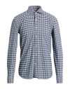 Ghirardelli Next Man Shirt Navy Size 17 Polyamide, Elastane In Multi