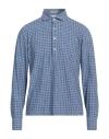 Ghirardelli Next Man Shirt Navy Size Xxl Polyamide, Elastane