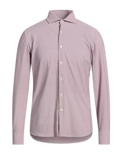 Ghirardelli Next Man Shirt Pink Size 15 ¾ Polyamide, Elastane In Purple