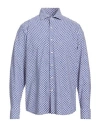 Ghirardelli Next Man Shirt Pink Size 17 ½ Polyamide, Elastane In Blue
