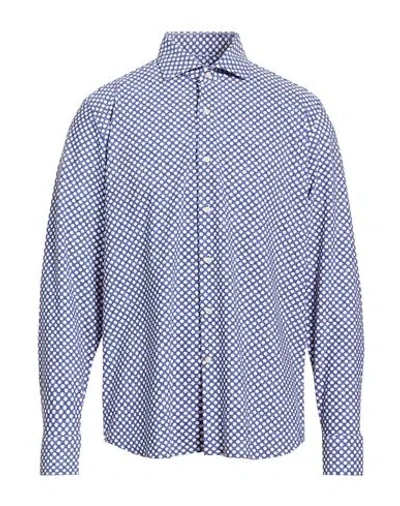 Ghirardelli Next Man Shirt Pink Size 17 ½ Polyamide, Elastane In Blue