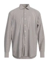 Ghirardelli Next Man Shirt Rust Size 16 Polyamide, Elastane In Red