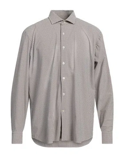 Ghirardelli Next Man Shirt Rust Size 16 Polyamide, Elastane In Red