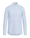 Ghirardelli Next Man Shirt Sky Blue Size 15 ¾ Polyamide, Elastane In Blue