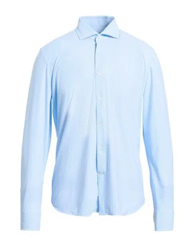 Ghirardelli Next Man Shirt Sky Blue Size 16 Polyamide, Elastane