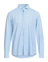 Ghirardelli Next Man Shirt Sky Blue Size 17 Polyamide, Elastane