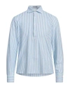 Ghirardelli Next Man Shirt Sky Blue Size Xxl Polyamide, Elastane