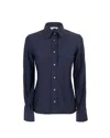 Ghirardelli Camicia Classica Elasticizzata Blu