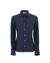 Ghirardelli Camicia Classica Elasticizzata Blu