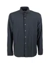 Ghirardelli Blue Stretch Classic Shirt In Black