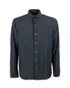 Ghirardelli Blue Stretch Classic Shirt In Black