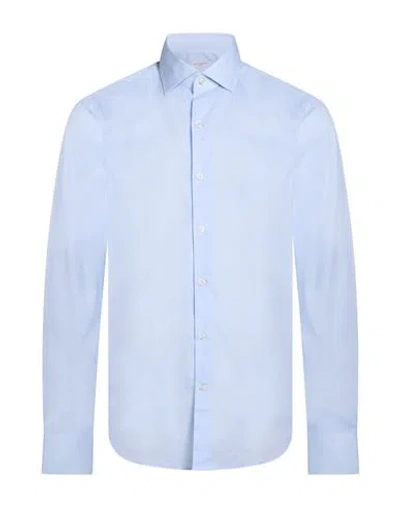 Ghirardelli Man Shirt Light Blue Size 17 Cotton