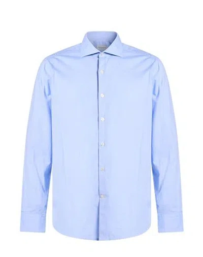 Ghirardelli Washed Man Shirt Light Blue Size 16 ½ Cotton