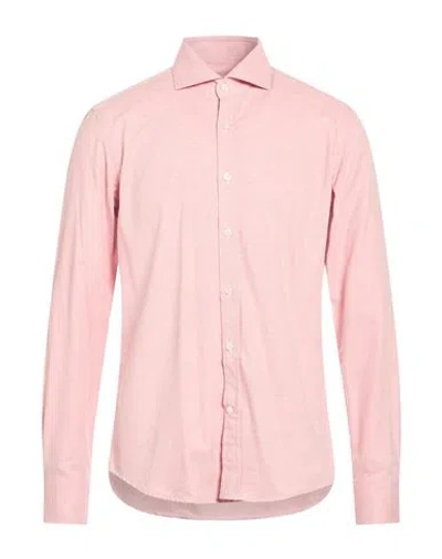Ghirardelli Washed Man Shirt Light Pink Size 16 ½ Cotton
