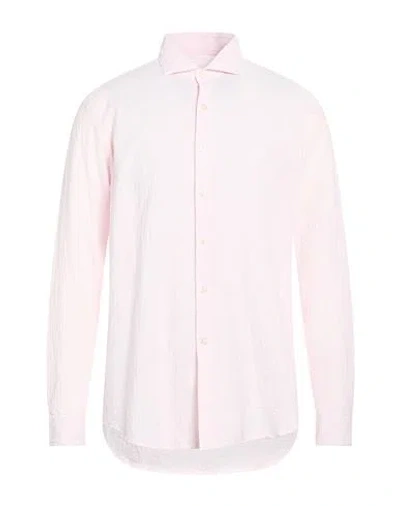 Ghirardelli Washed Man Shirt Pink Size Xxl Cotton