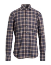 Ghirardelli Washed Man Shirt Taupe Size 16 Cotton In Gray