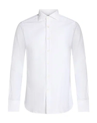 Ghirardelli Washed Man Shirt White Size 15 ¾ Cotton
