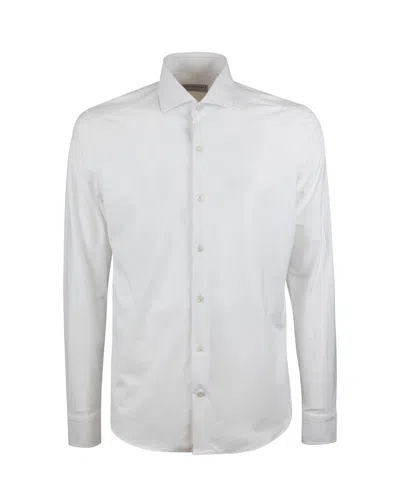 GHIRARDELLI WHITE STRETCH CLASSIC SHIRT