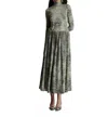 Ghospell Bria Zebra Midi Dress In Landscape Green In Multi
