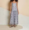 GHOSPELL CAMERON ZEBRA MIDI DRESS IN BLACK & WHITE