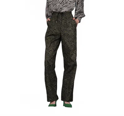 Ghospell Glacier Sands Belted Trouser In Olive / Black In Multi