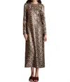 Ghospell Yara Sequin Dress In Gold Brown In Gold