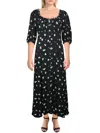 Ghost London Alice Womens Pear Print Maxi Shirtdress In Multi