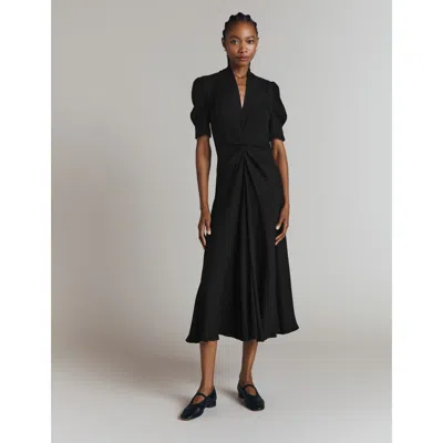Ghost London Capri Crepe Short Sleeve Midi Dress