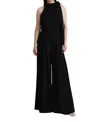 Ghost London Myla Crepe Halter Neck Wide Leg Jumpsuit