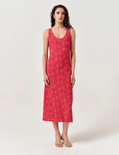 Ghost London Paloma Crepe Midi Slip Dress In Pink