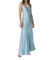 Ghost London Willow Sleeveless Satin Maxi Slip Dress In Blue