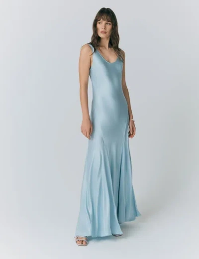 Ghost London Willow Sleeveless Satin Maxi Slip Dress