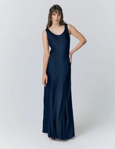 Ghost London Willow Sleeveless Satin Maxi Slip Dress