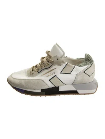 Pre-owned Ghoud Colorblock Pattern Athletic Sneakers In Multi