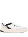 Ghoud Black Sneakers With Calfskin And Suede Accents In White