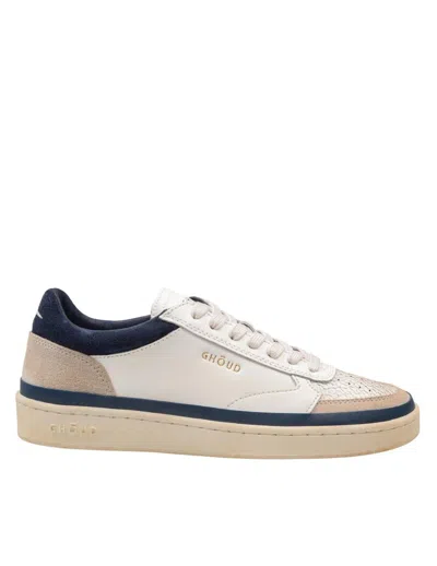 Ghoud Ghōud Leather And Suede Sneakers In White