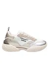 Ghoud Mesh Sneakers In White/platinum