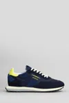 Ghoud Rush Sneakers In Blue Suede And Fabric