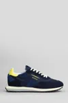 Ghoud Rush Sneakers In Blue Suede And Fabric