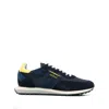 Ghoud Rush Sneakers In Blue Suede And Fabric In Blue/yellow