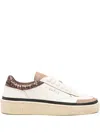 Ghoud Pads Glitter-detail Panelled Sneakers In Multi