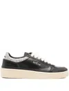 Ghoud Panelled Glitter-detail Sneakers In Black