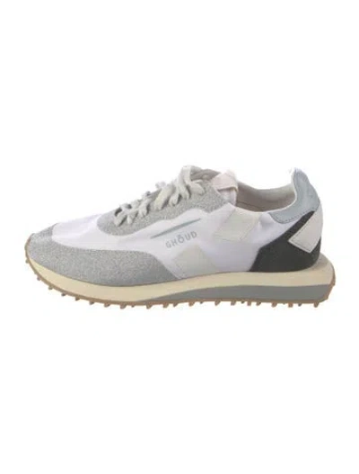 Pre-owned Ghoud Glitter Accents Athletic Sneakers In Green