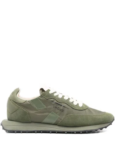 Ghoud Green Lace Up Sneakers