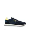 Ghoud Rush Sneakers In Blue Suede And Fabric