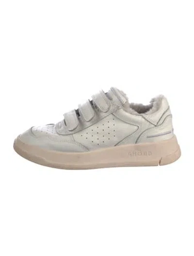 Pre-owned Ghoud Leather Sneakers In White