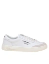 Ghoud Lido Low Sneakers In White Leather And Suede In White